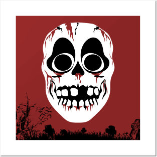 Skull Halloween Posters and Art